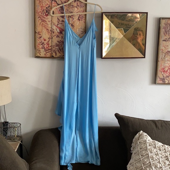 REVOLVE PRIVACY PLEASE STRETCH SILK MIDI DRESS S - Picture 5 of 16